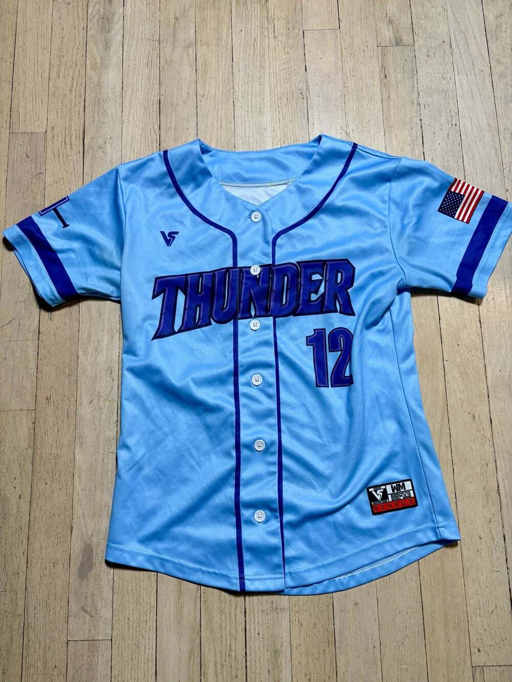 Versus Diamond Wear Thunder Baseball Jersey #12